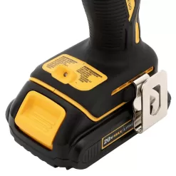 DEWALT ATOMIC 20V MAX Cordless Brushless Compact 1/2 in. Drill/Driver, (2) 20V 1.3Ah Batteries, Charger and Bag