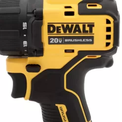 DEWALT ATOMIC 20V MAX Cordless Brushless Compact 1/2 in. Drill/Driver, (2) 20V 1.3Ah Batteries, Charger and Bag
