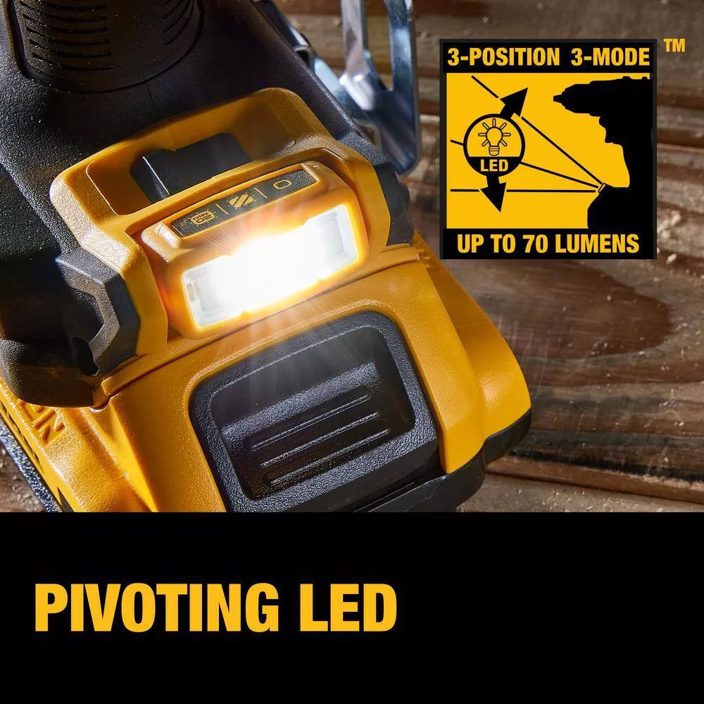 DEWALT DCD800P1 20V MAX XR Lithium-Ion Cordless Compact 1/2 in. Drill/Driver Kit, 20V MAX 5.0Ah Battery, and Charger - Image 4