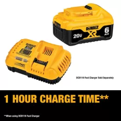 DEWALT DCB206 20V MAX XR Premium Lithium-Ion 6.0Ah Battery Pack