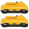 DEWALT DCB240-2 20V MAX Compact Lithium-Ion 4.0Ah Battery Pack (2 Pack)