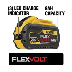DEWALT DCB612WDCB118 FLEXVOLT 20V/60V MAX Lithium-Ion 12.0Ah Battery and Fan Cooled Fast Charger