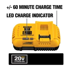 DEWALT DCB612WDCB118 FLEXVOLT 20V/60V MAX Lithium-Ion 12.0Ah Battery and Fan Cooled Fast Charger