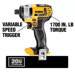 DEWALT 20V MAX Cordless 10 Tool Combo Kit with (2) 20V 2.0Ah Batteries, Charger, and Bag