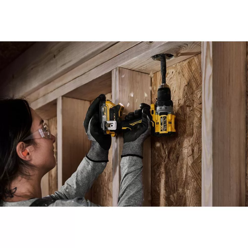 DEWALT DCK2051D2 20V MAX XR Cordless Drill/Driver, ATOMIC Impact Driver 2 Tool Combo Kit, (2) 2.0Ah Batteries, Charger, and Bag