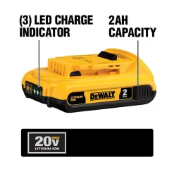 DEWALT DCK2100D1T1 20V MAX Cordless Brushless Hammer Drill/Driver 2 Tool Combo Kit with FLEXVOLT ADVANTAGE