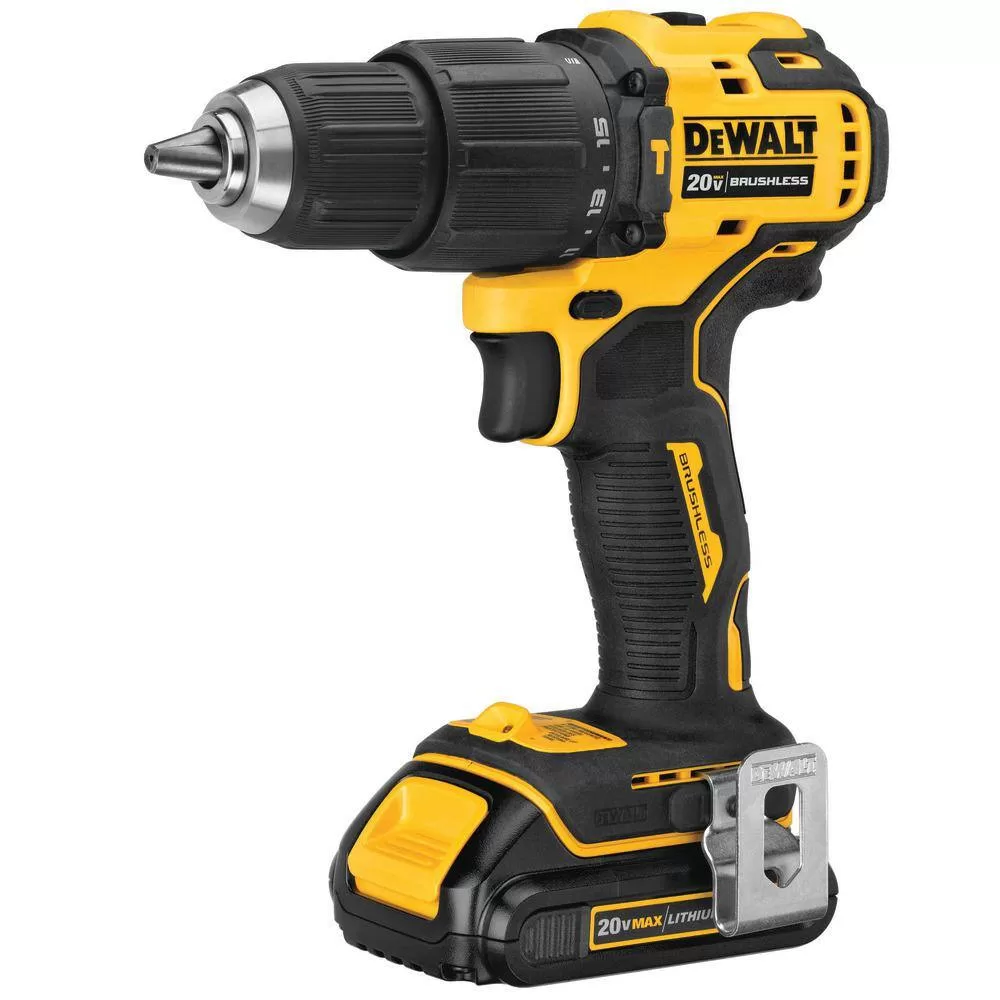 DEWALT DCK279C2WDCS354 ATOMIC 20V MAX Cordless Brushless Hammer Drill/Impact 2 Tool Combo Kit, Oscillating Tool, and (2) 1.3Ah Batteries