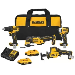 DEWALT DCK489D2WCS565B ATOMIC 20V MAX Lithium-Ion Cordless Brushless 4 Tool Combo Kit and 20V MAX Cordless Brushless 6.5 in. Circular Saw