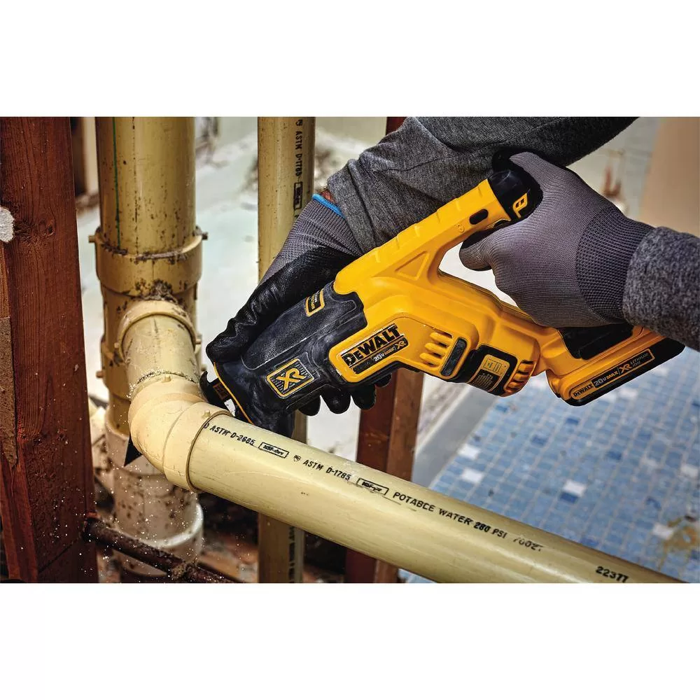 DEWALT DCS367BW230C 20V MAX XR Cordless Brushless Compact Reciprocating Saw, (1) 20V Lithium-Ion 3.0Ah Battery, and 12V-20V MAX Charger