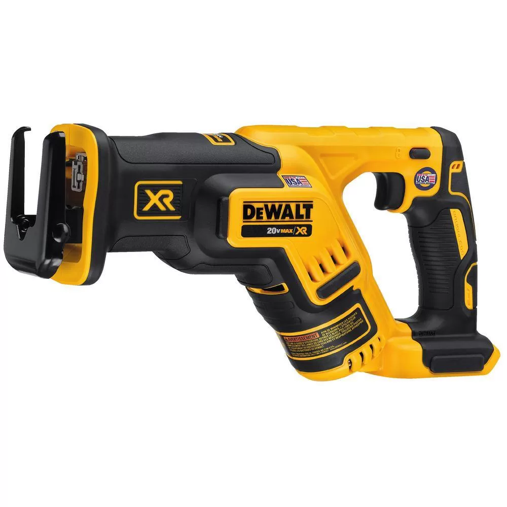 DEWALT 20V MAX XR Cordless Brushless Compact Reciprocating Saw, (1) 20V Compact Lithium-Ion 4.0Ah Battery, and 12V-20V Charger