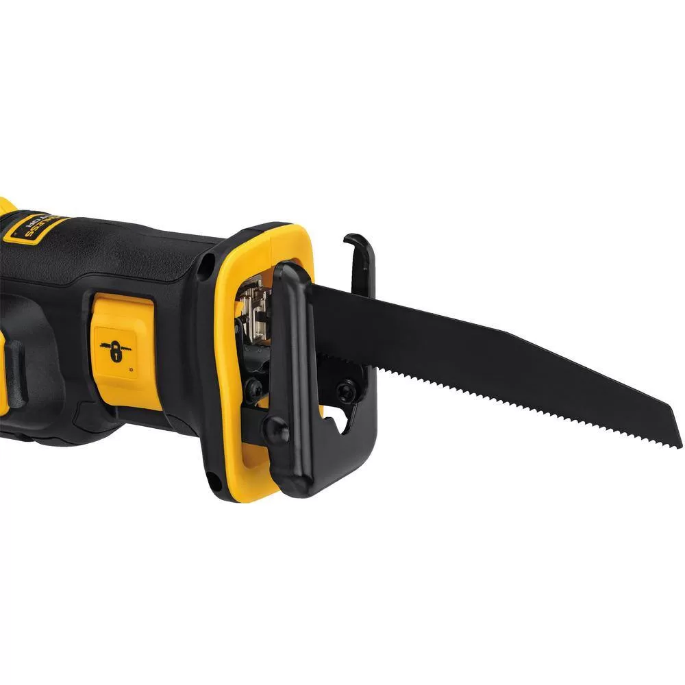 DEWALT 20V MAX XR Cordless Brushless Compact Reciprocating Saw, (1) 20V Compact Lithium-Ion 4.0Ah Battery, and 12V-20V Charger