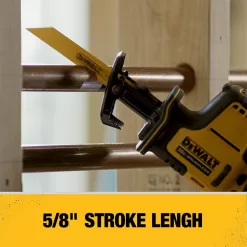 DEWALT DCS369BW240 ATOMIC 20V MAX Cordless Brushless Compact Reciprocating Saw and (1) 20V MAX Compact Lithium-Ion 4.0Ah Battery