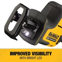 DEWALT DCS369BW240 ATOMIC 20V MAX Cordless Brushless Compact Reciprocating Saw and (1) 20V MAX Compact Lithium-Ion 4.0Ah Battery