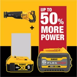 DEWALT DCS386B 20-Volt MAX Lithium Ion Cordless Brushless Reciprocating Saw with FLEXVOLT ADVANTAGE (Tool Only)