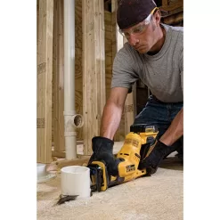 DEWALT DCS387BW205 20V MAX Cordless Compact Reciprocating Saw with 20V 5.0Ah Premium Battery Pack