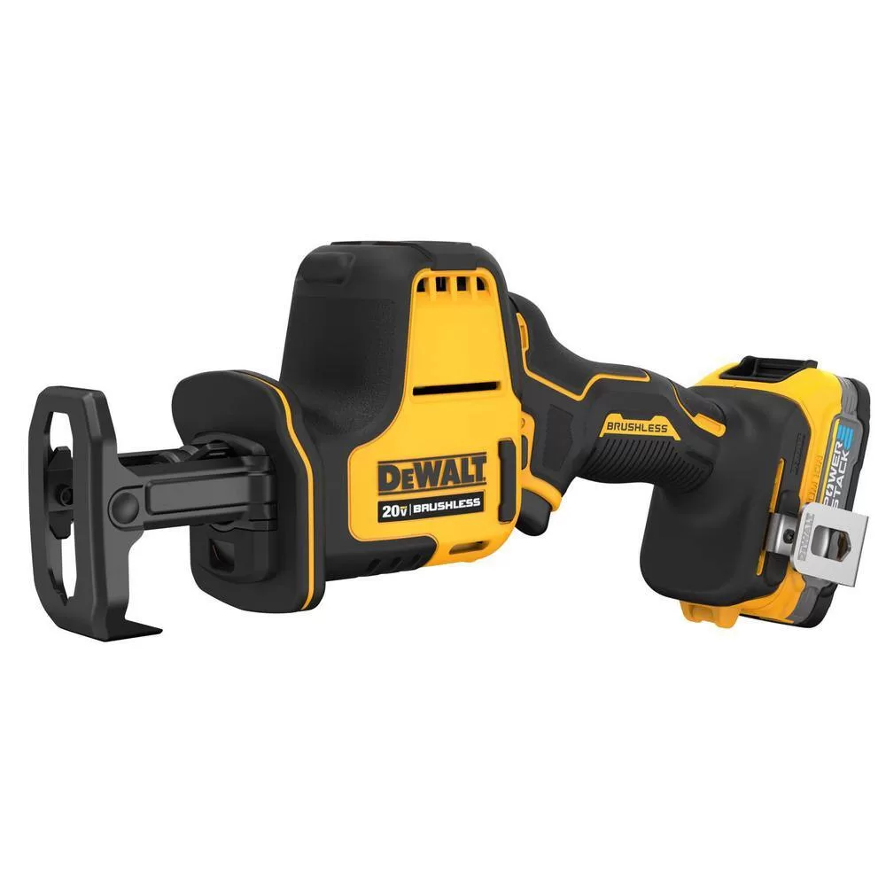 DEWALT DCW600BWCS369E1 Atomic 20-Volt MAX Cordless Brushless Compact Reciprocating Saw & Brushless Compact Router with 1.7 Ah Battery & Charger
