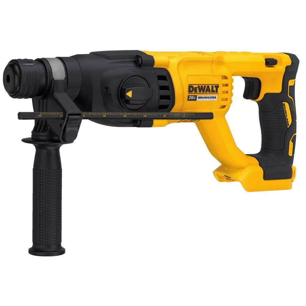 DEWALT DCH133BWP034C 20V MAX Cordless Brushless 1 in. SDS Plus D-Handle Rotary Hammer and 20V POWERSTACK Battery Starter Kit