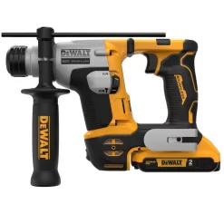 DEWALT DCH172D2 20V Max Lithium-Ion Brushless Cordless 5/8 in. SDS PLUS Rotary Hammer Kit with Two 2.0Ah Batteries and Charger