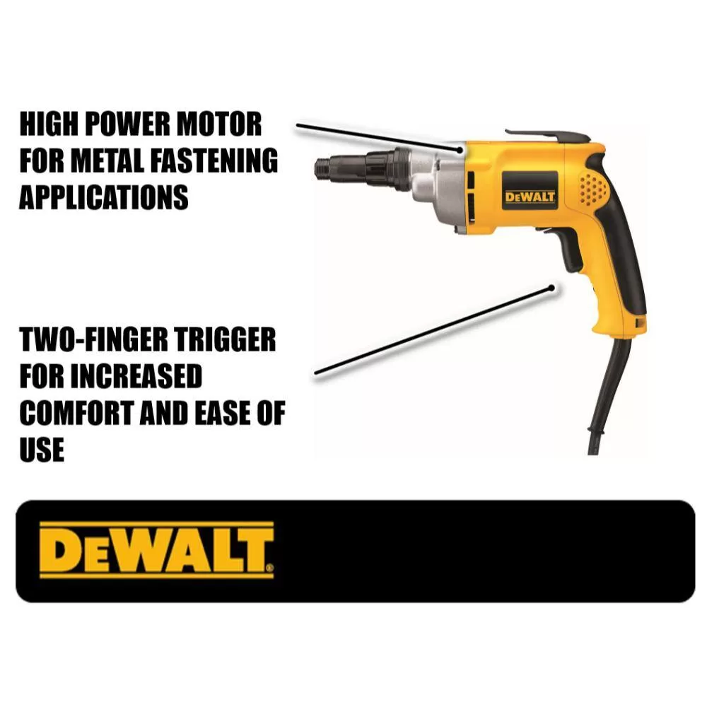 DEWALT DW267 6.5-Amp 2,000 RPM Variable Speed Reversing Versa-Clutch Screw Gun