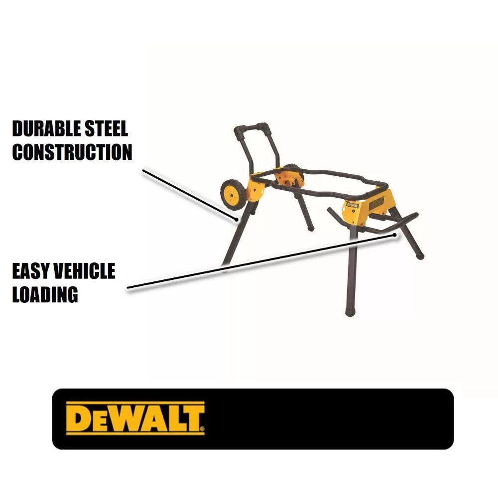 DEWALT DWE74911 31.5 lbs. Rolling Table Saw Stand