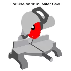 DIABLO D1208DH HARDIEBlade 12 in. x 8-Tooth Polycrystalline Diamond (PCD) Tipped Fiber Cement Circular Saw Blade