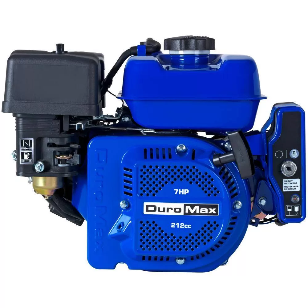 DUROMAX XP7HPE 208cc 3/4 in. Shaft Portable Gas-Powered Recoil/Electric Start Engine