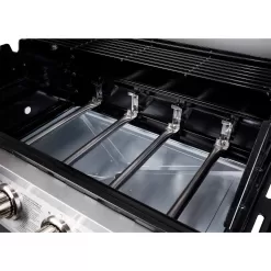 Dyna-Glo DGB515SDP-D 5-Burner Open Cart Propane Gas Grill in Stainless Steel with Side Burner