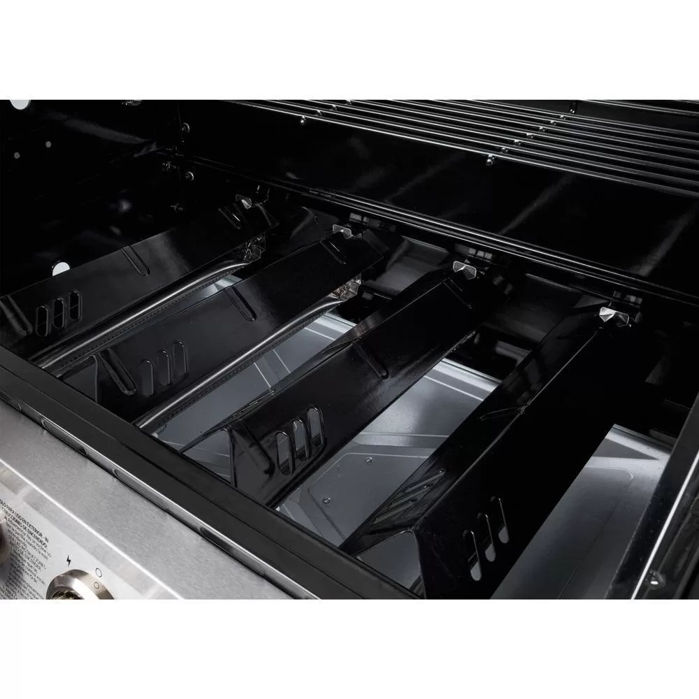 Dyna-Glo DGB515SDP-D 5-Burner Open Cart Propane Gas Grill in Stainless Steel with Side Burner