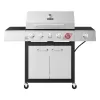 Dyna-Glo DGF481CRP-D 5-Burner Propane Gas Grill in Stainless Steel with TriVantage Multifunctional Cooking System