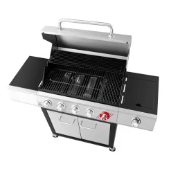 Dyna-Glo DGF481CRP-D 5-Burner Propane Gas Grill in Stainless Steel with TriVantage Multifunctional Cooking System