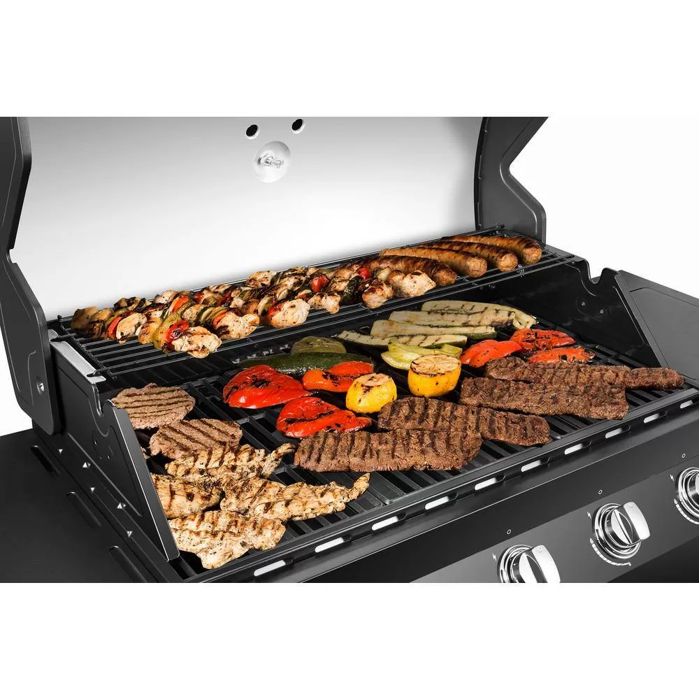 Dyna-Glo DGP483CSP-D Premier 4-Burner Propane Gas Grill in Black