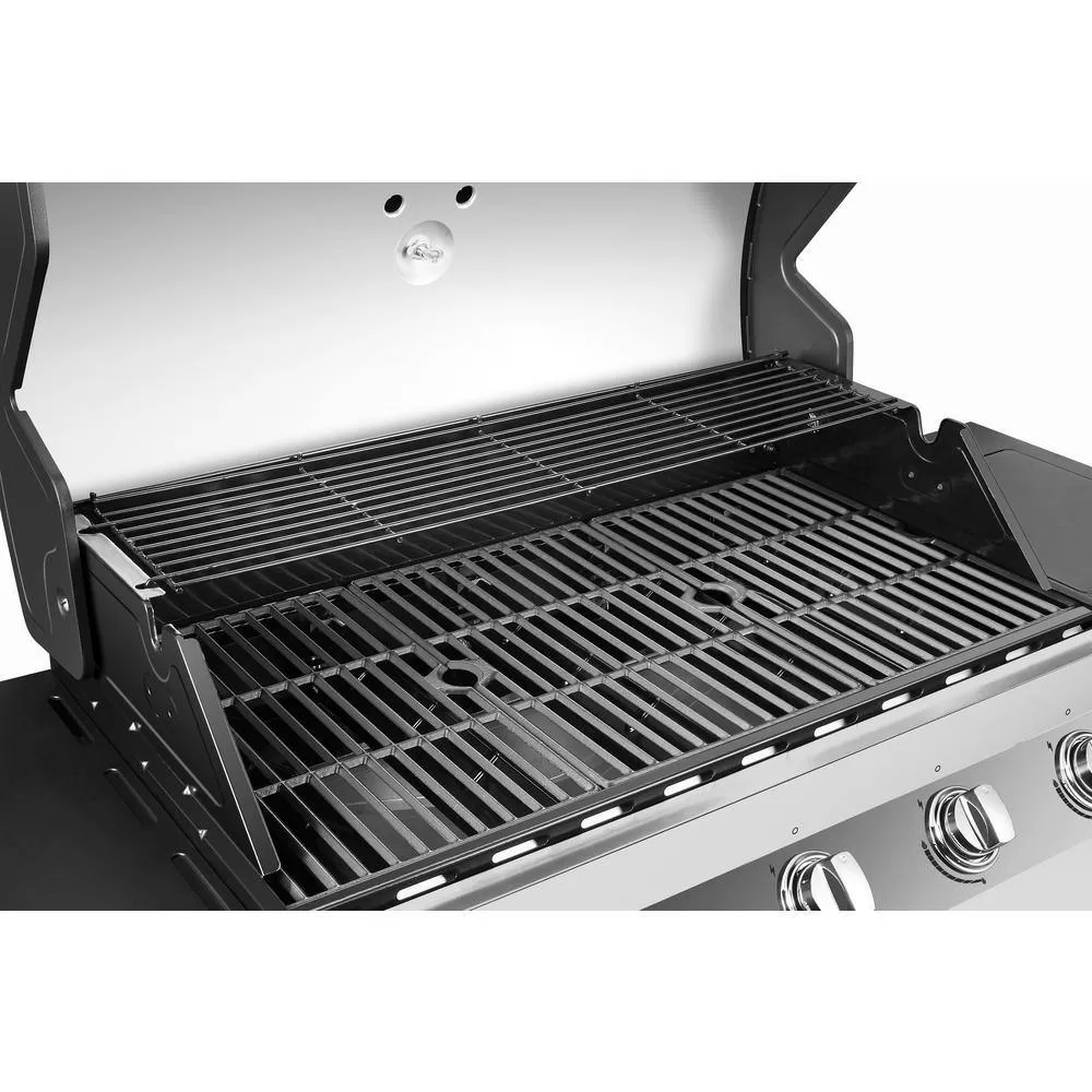Dyna-Glo DGP552SSP-D Premier 5-Burner Propane Gas Grill in Stainless Steel with Side Burner
