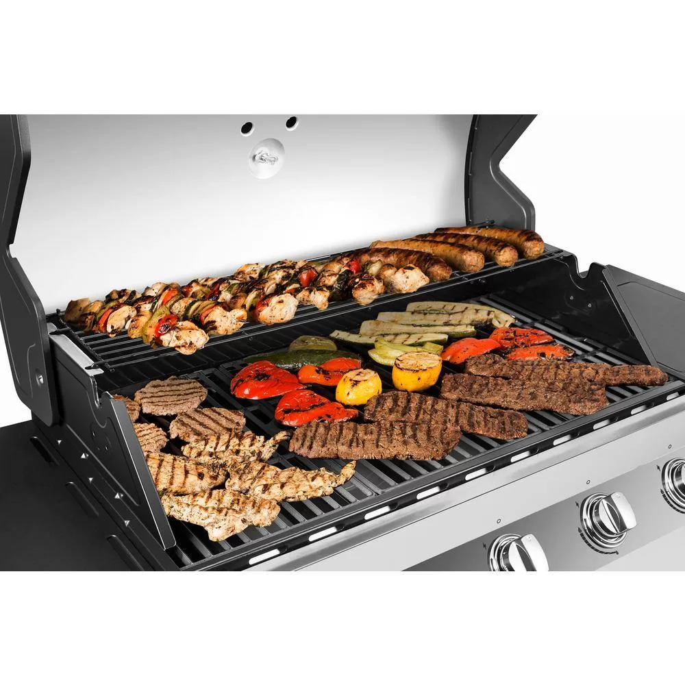 Dyna-Glo DGP552SSP-D Premier 5-Burner Propane Gas Grill in Stainless Steel with Side Burner