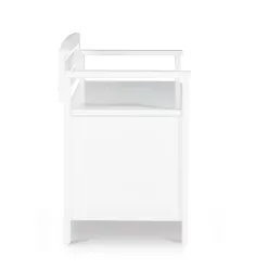 Linon Laredo Storage Bench, White