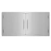 AdirHome BBQ Grill Double Access Door Panel, Stainless Steel, Rust-Resistant, Single Face, 42 Inches