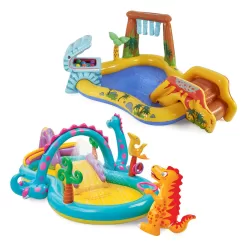 Intex Dinoland Kiddie Swimming Pool and Dinosaur Inflatable Swimming Pool