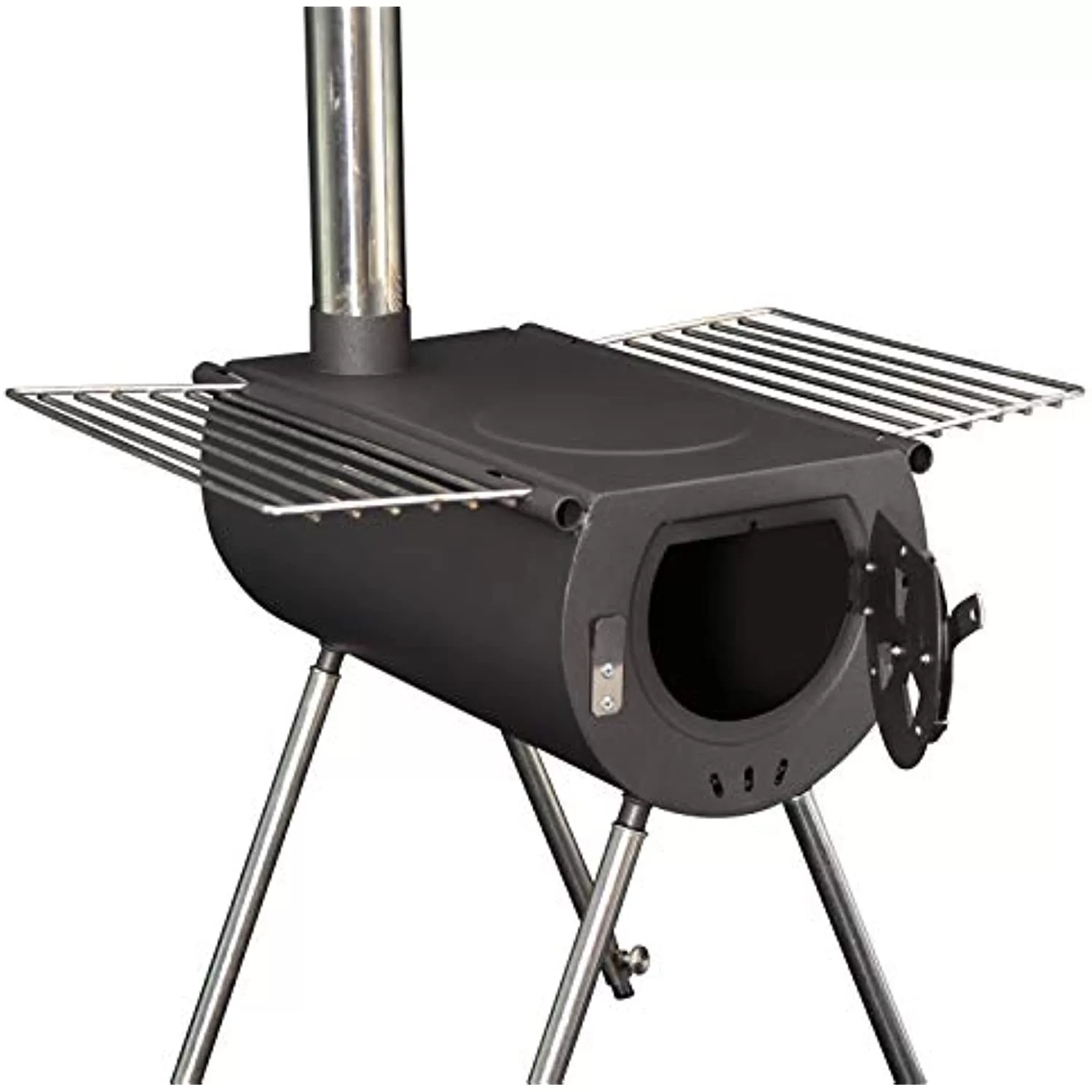 US Stove 248053 14 in. Tent Heater Outfitter Black Steel Camp Backpacker Stove