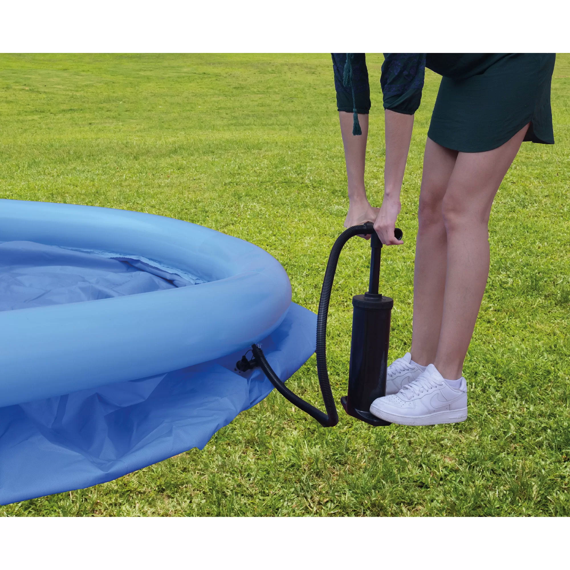 JLeisure 12 Ft x 30" Inflatable Pool Bundle w/ Filter Cartridge & Pump