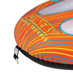 Connelly Double Trouble 2 Rider Inflatable Boat Towable Inner Tube, Orange