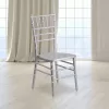 BizChair Silver Wood Chiavari Chair