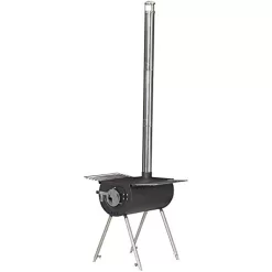 US Stove 248053 14 in. Tent Heater Outfitter Black Steel Camp Backpacker Stove