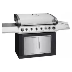 AdirHome Stainless Steel Rust-Resistant Single Face BBQ Grill Double Access Door Panel, 30 Inches