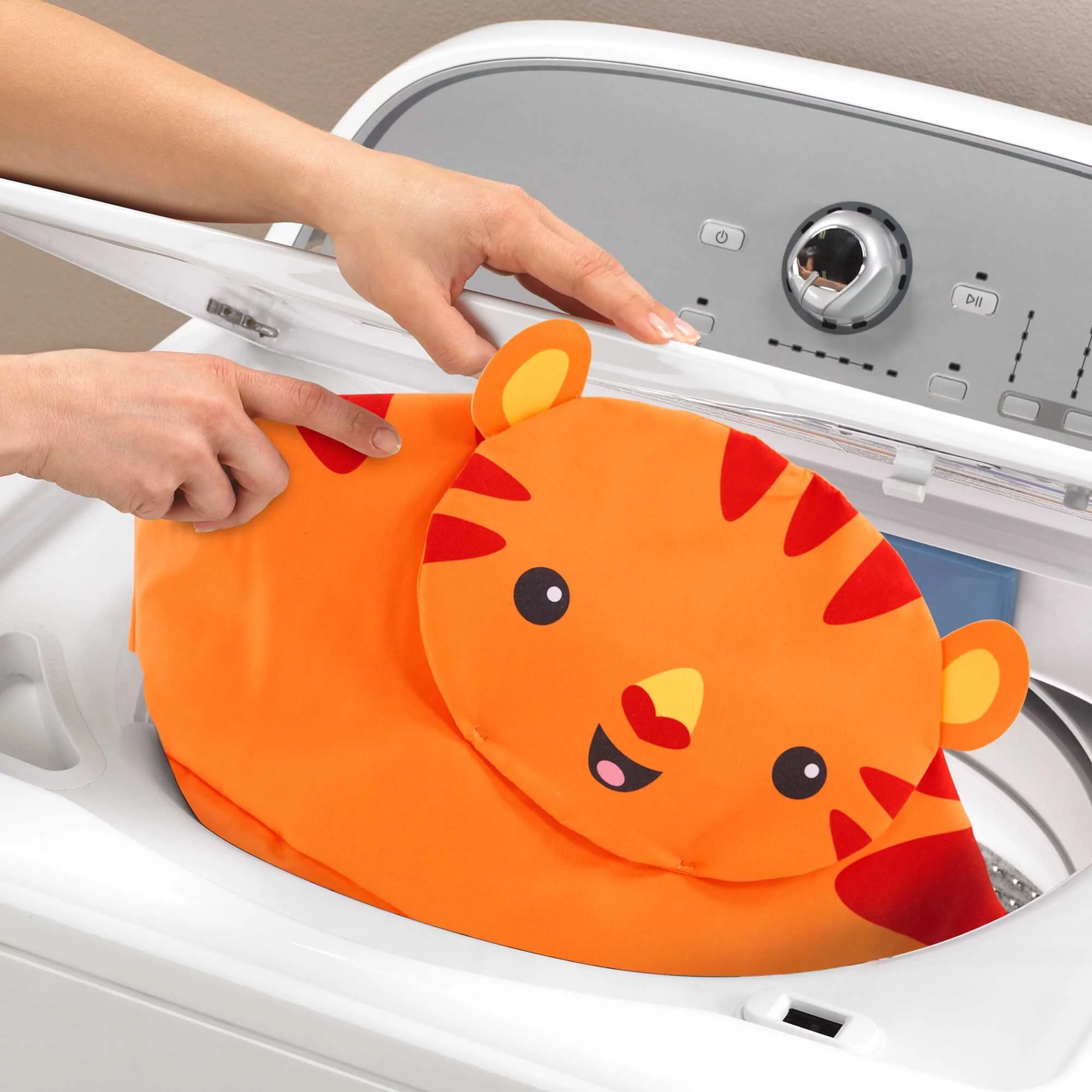 Fisher-Price Baby Bouncer Tiger Time Jumperoo Activity Center with Lights Music and Toys - Image 3