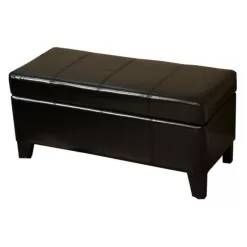 Warehouse of Tiffany Ariel Storage Bench - Black
