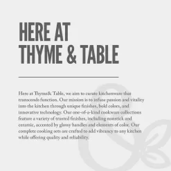 Thyme & Table Nonstick Willow Cookware, 12-Piece Set, Peacock Blue