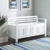 Linon Laredo Storage Bench, White