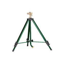 Orbit Heavy Duty Brass Lawn Impact Sprinkler on Tripod Base, Water Yard - 58308N