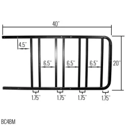 Elevate Outdoor BC4BM 140 lbs. 4-Bike Steel RV Bumper Bike Rack