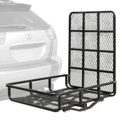 Elevate Outdoor UCC500 500 lb. Capacity Hitch-Mounted Steel Cargo Carrier with Ramp