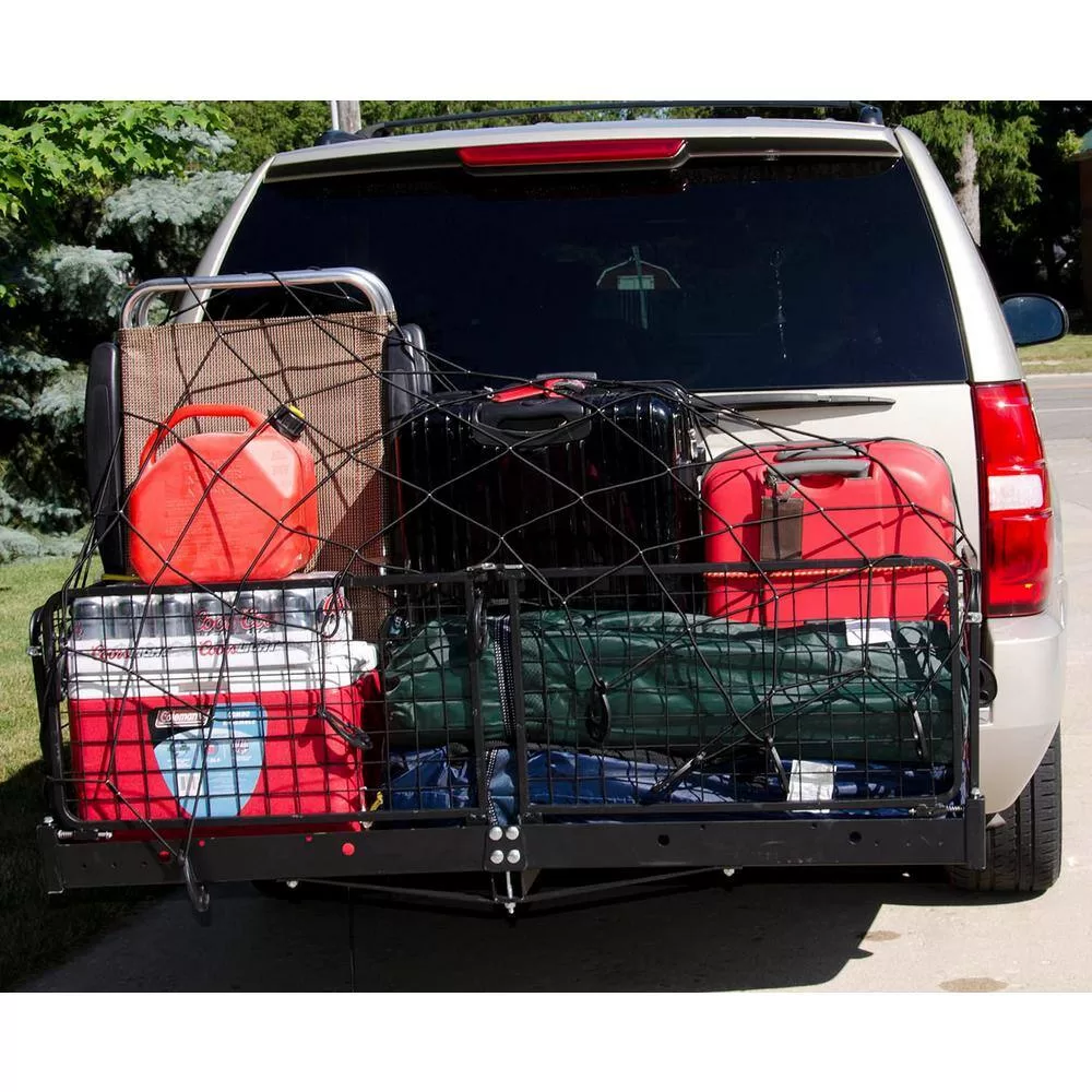 Erickson 07496 500 lb. Capacity 60 in. x 20 in. Steel Folding Hitch Cargo Carrier for 2 in. Receiver